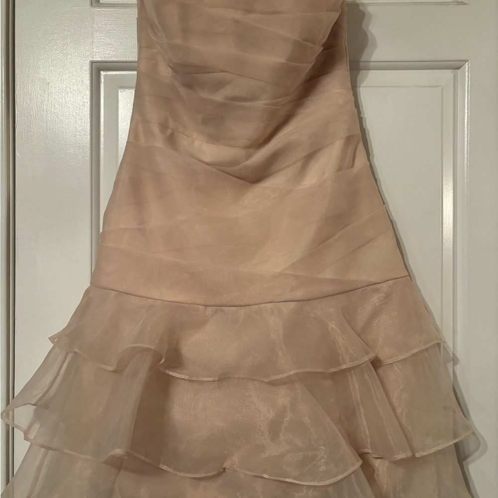 Strapless Champagne Mini Dress